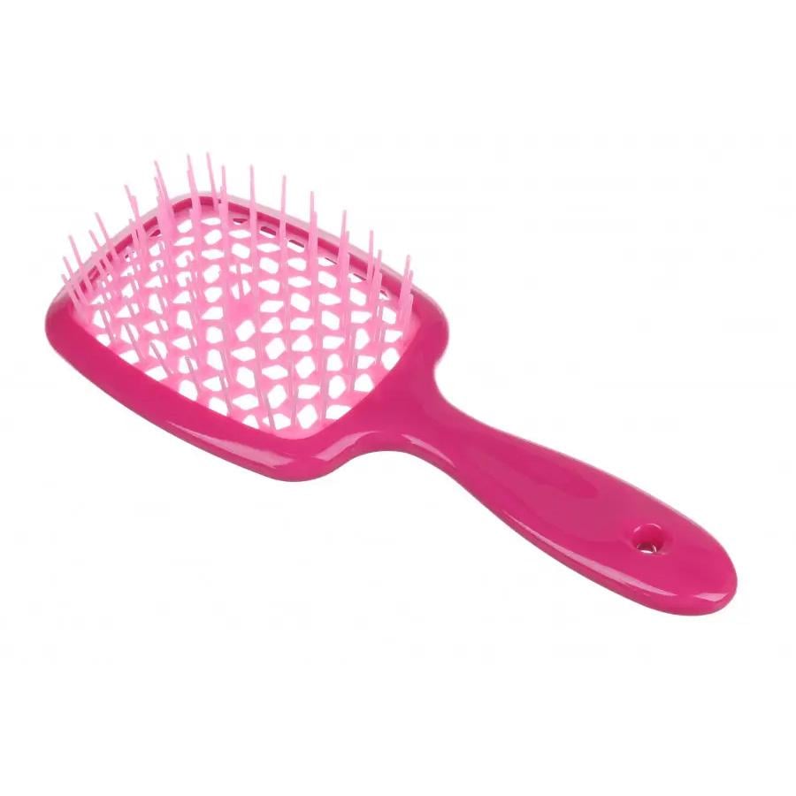 Расческа-щетка для волос Superbrush Plus Hollow Comb Темно-розовый (86240)