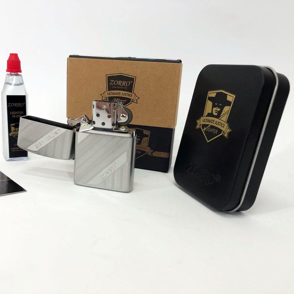 Набор для зажигалки бензиновая Zorro HL-365 Серебро (310880) Набор для зажигалки бензиновая Zorro HL-365 Серебро (310880)