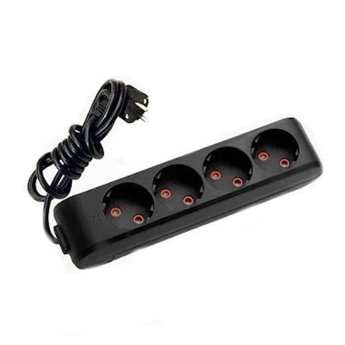 Подовжувач чотиримісний Viko Multi-Let без заземлення 5 м Чорний (27848280)