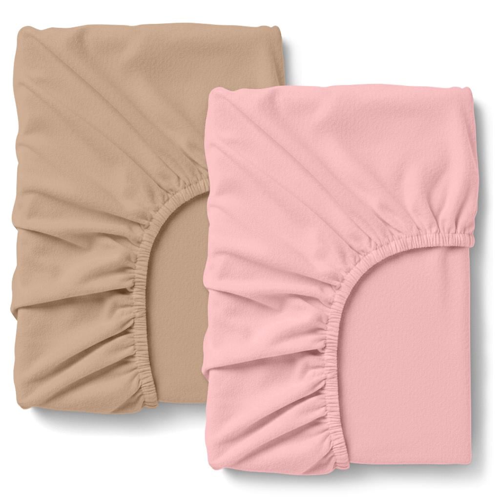 Простынь на резинке Cosas BLUSH DUO фланель 180х200х20 см 2 шт. (4822052488157)