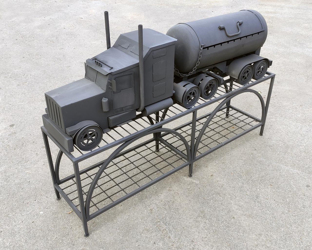 Мангал Kram-kovka Далекобійник з підставкою-дровницею - фото 5