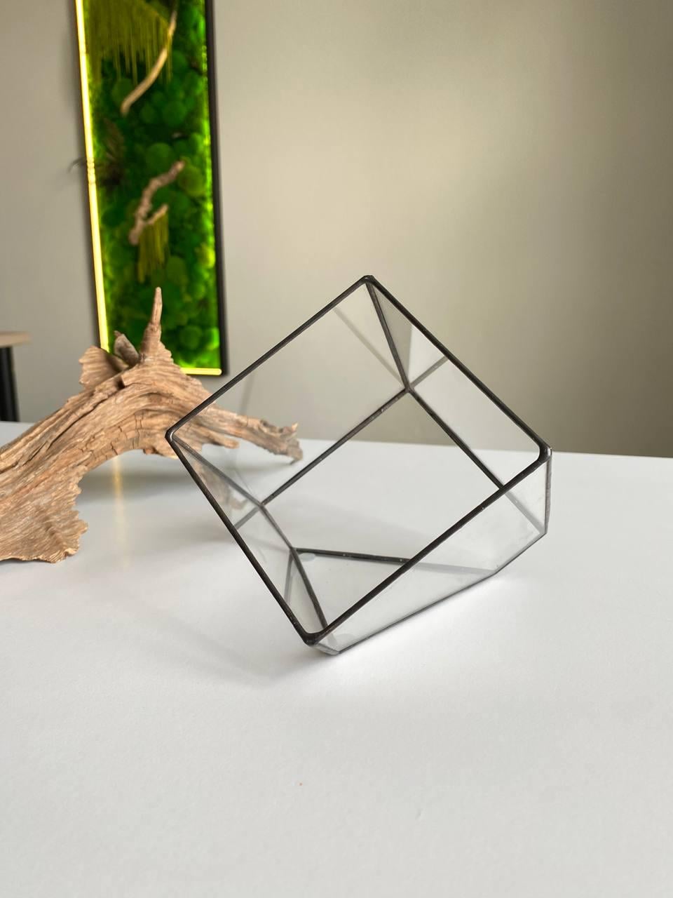 Форма для флораріуму скляна 10х10х14 см