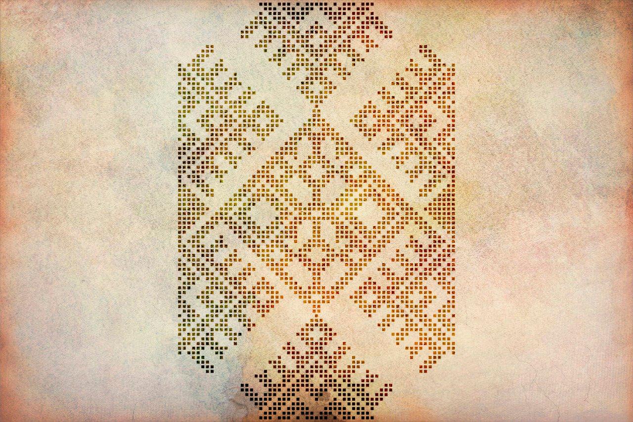 Трафарет DFA Вишиванка для декоративної штукатурки та фарби багаторазовий 0,3-1 мм (Z00069)