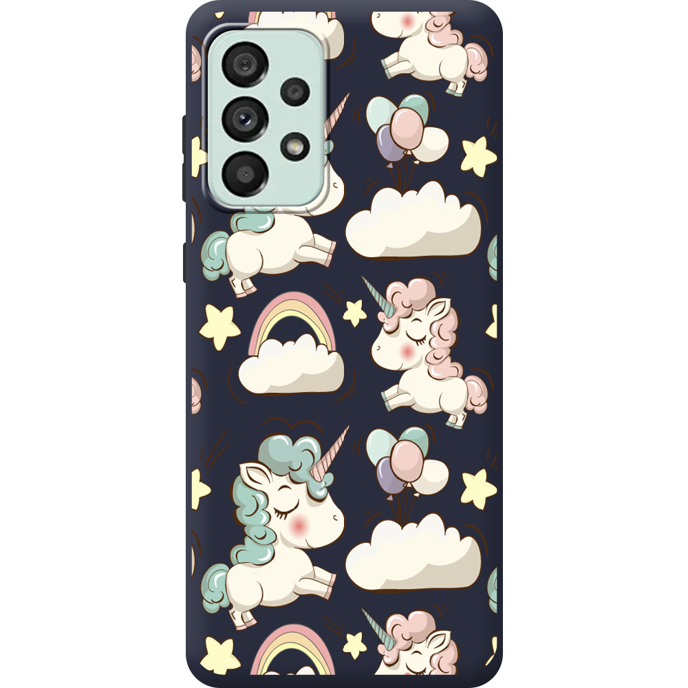 Чохол BoxFace Samsung Galaxy A53 5G (A536) Unicorns Синій силікон (44112-cc2-44171)