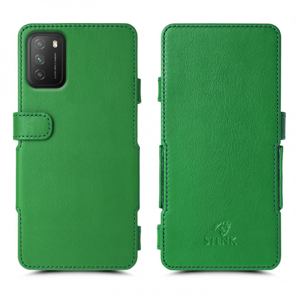 Чехол книжка Stenk Prime для Xiaomi Poco M3 Зеленый (68832)