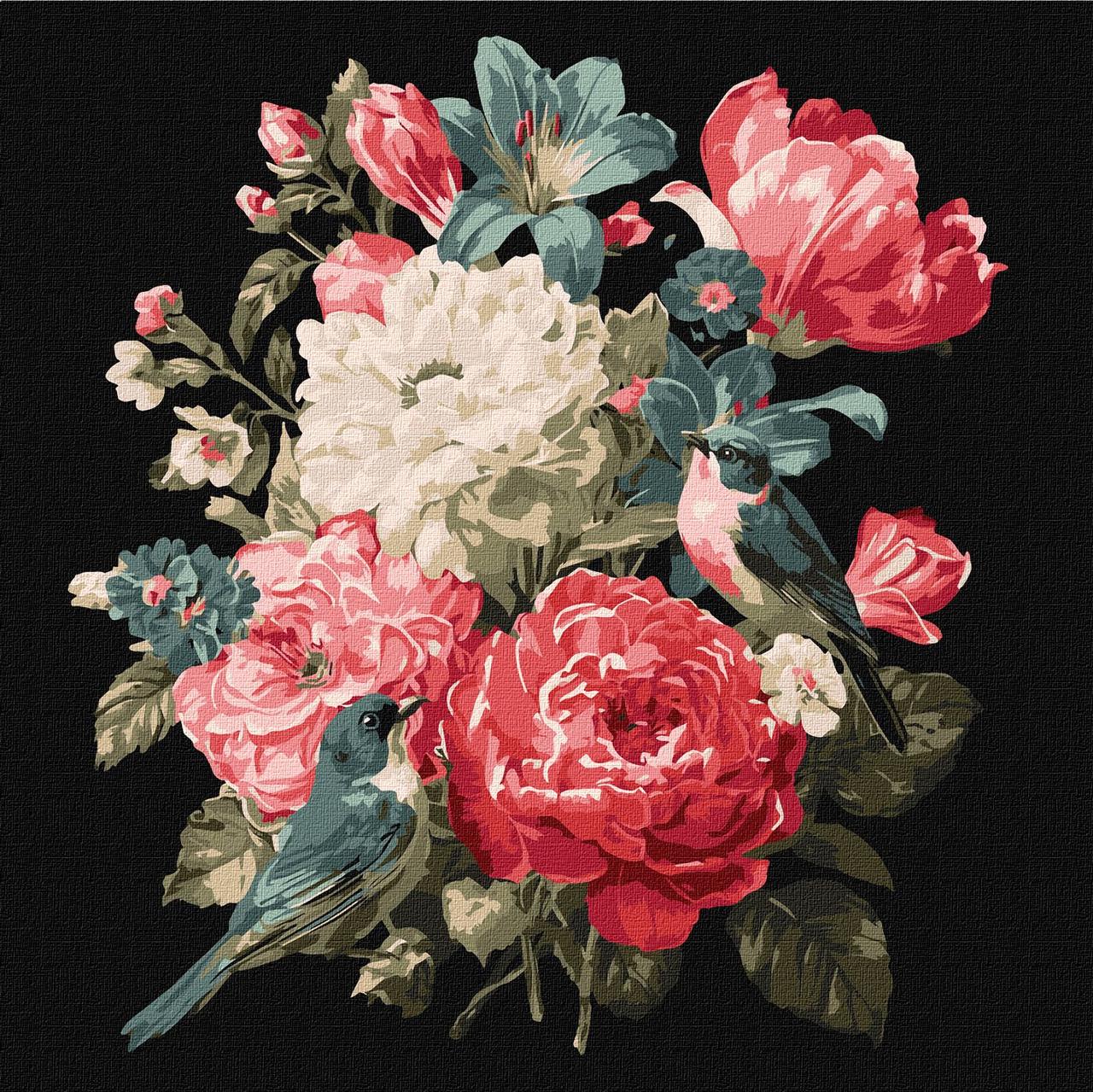 Картина за номерами Ideyka Букет життя 30х30 см (2824290431)