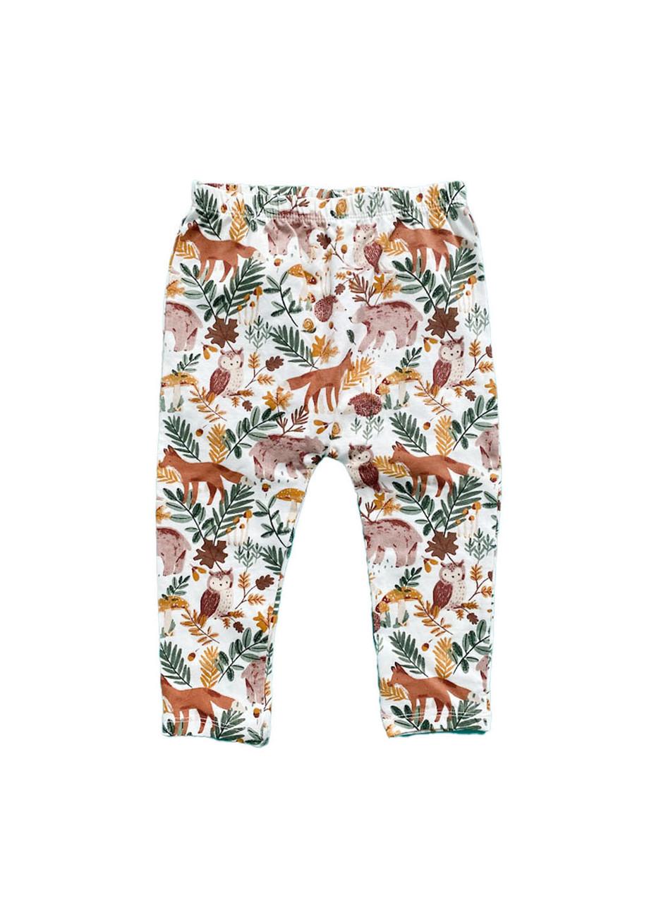 Леггинсы детские в цветочный принт TU 12-18 мес. 80 см Разноцветный (2081861125)