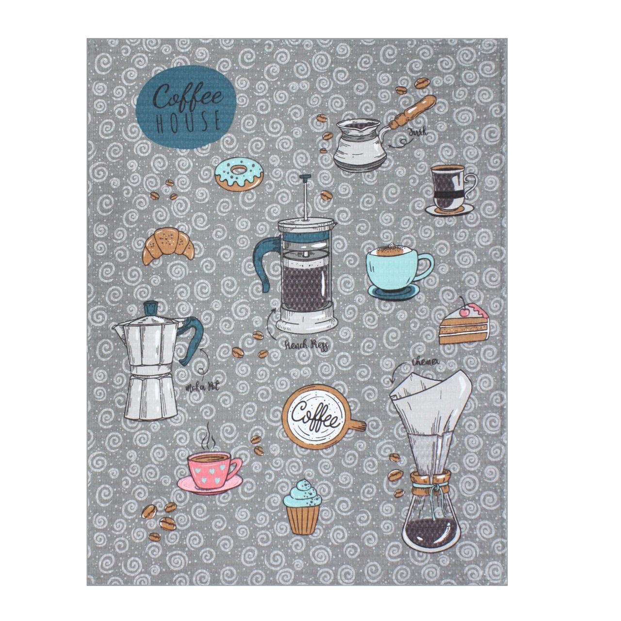 Кухонний рушник 0336 40х60 см Сірий (161033)