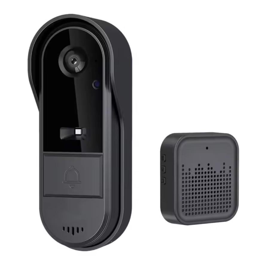 Відеодомофон бездротовий RIAS Smart Doorbell M9 Tuya APP Wi-Fi Black (3_05656)