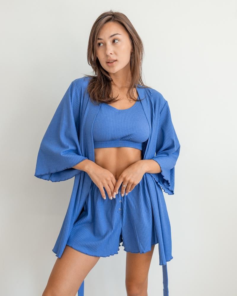 Піжама жіноча QC Dana 20688 L Джинсовий (20688L)