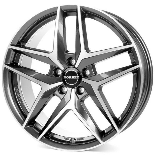 Литые диски Borbet Z 8x19 5x112 ET44 DIA57,1 Mistral anthracite polished