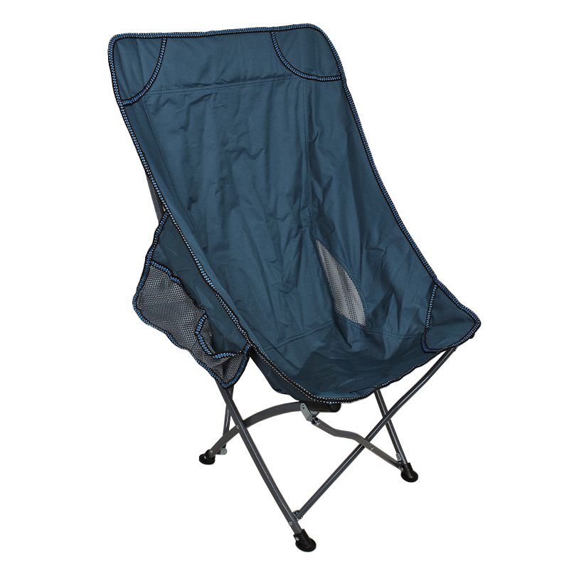 Стул туристический раскладной с подголовником S4576 60х95х38 см Blue