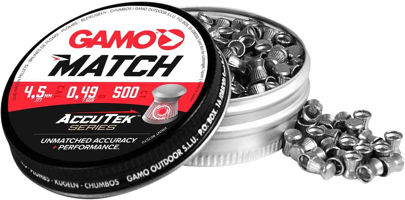 Кульки для пневматичної зброї Gamo Match AccuTek 0,49 г калібр 4,5 мм 500 шт. (27616795)