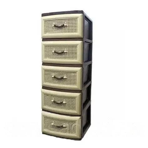 Комод пластиковый Гигант 5 ящиков 112x40x50 см