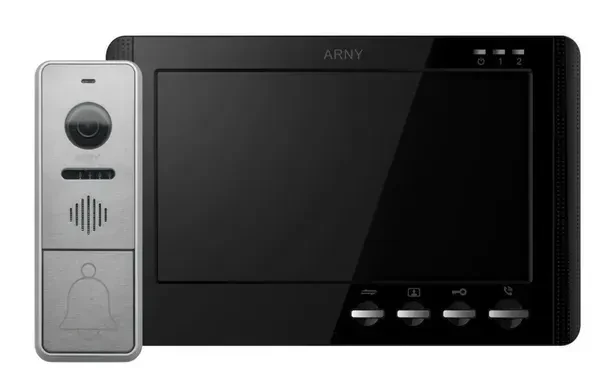 Комплект видеодомофона аналоговый ARNY AVD-7942 AVD-709MD 1Мп + AVP-NG420 1Мп Black/Silver