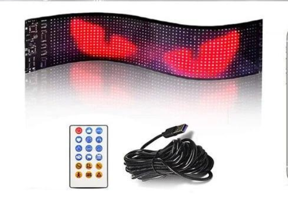 Глаза светящиеся на легковое авто Matrix Дьявол с Bluetooth-управлением и пультом 173х70 мм (514188164)