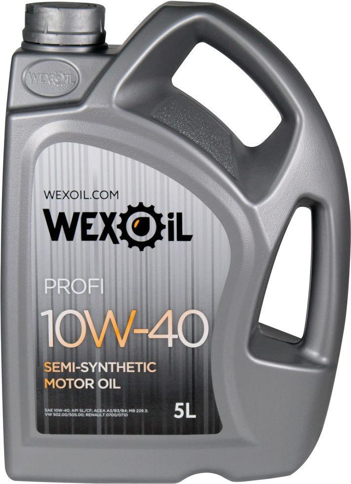 Моторна олива Wexoil Profi Sl/cf бензин/дизель 10W-40 5 л (1401109)
