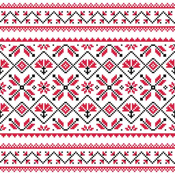 Вышиванка на авто 3D Tuning Studio Си мметрия 362 1000х200х0,15 мм (1342)