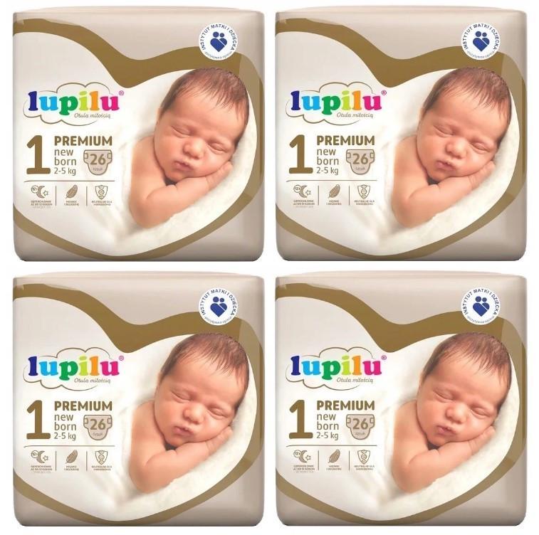 Підгузки дитячі Lupilu Premium New born р. 1/вага 2-5 кг 104 шт. (1608941039)