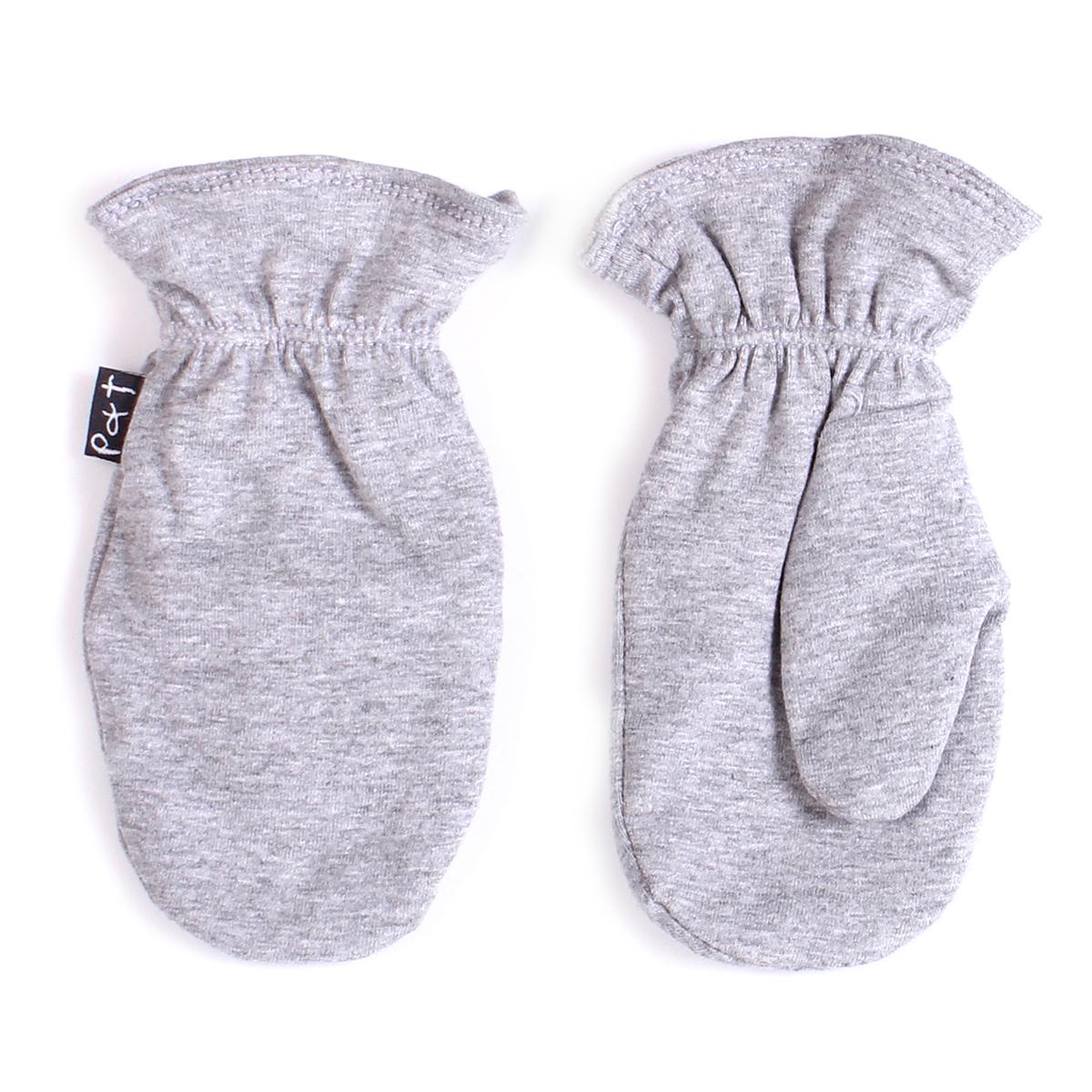 Рукавиці демісезонні для хлопчика Peluche&Tartine S18MIT07 бавовняні двошарові 1-2 роки Світло-сірий (S18MIT07-GrayMix-12/24m)