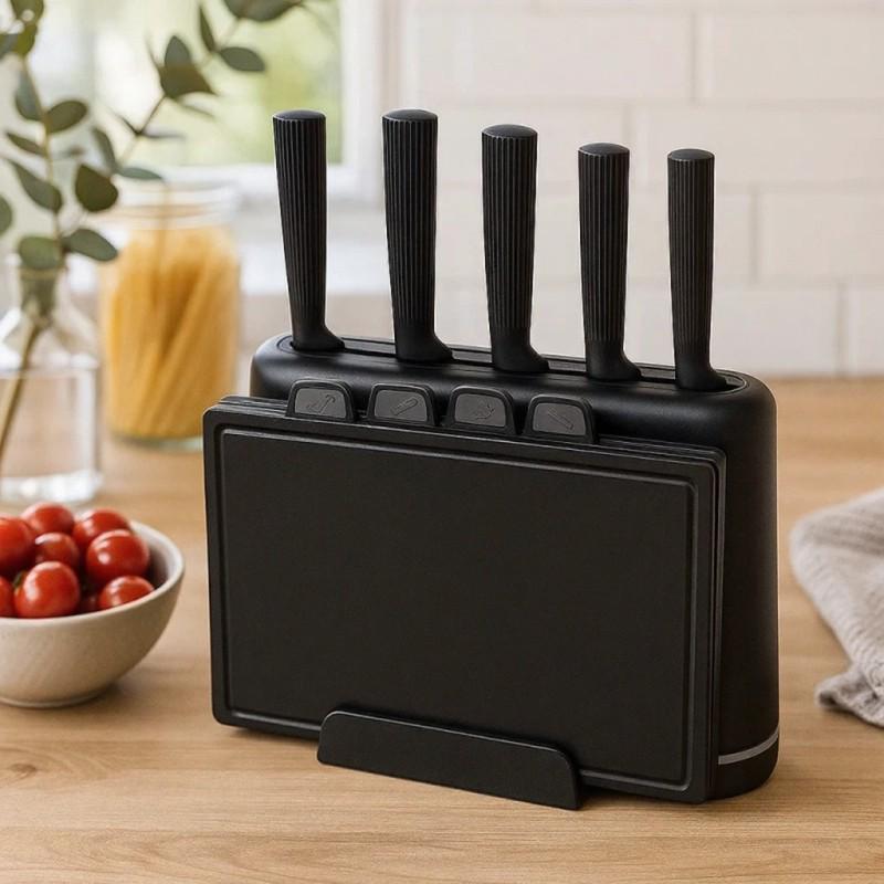 Набор ножей Edenberg EB-3620 с разделочными досками 10 пр. Черный (EB-3620)