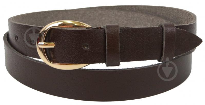 Женский кожаный ремень Skipper 2,5 см Коричневый (1339-25)