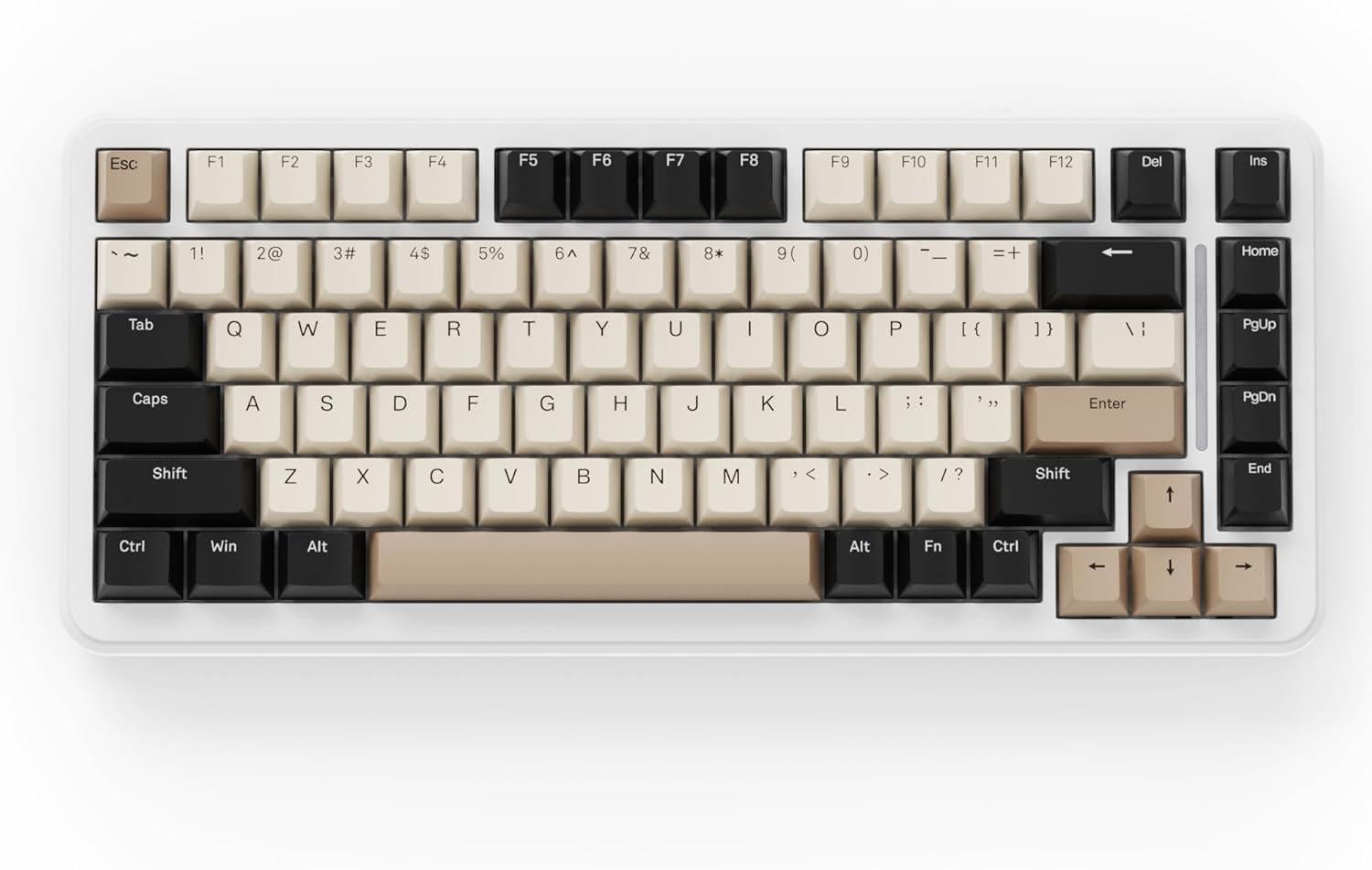 Клавиатура игровая attack shark M86 беспроводная механическая с RGB подсветкой с поддержкой HOT-SWAP White-Cheese Jade Switch White