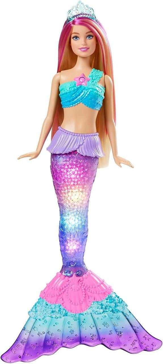 Кукла Mermaid Doll хвост светящиеся розовые волосы (2053370731)