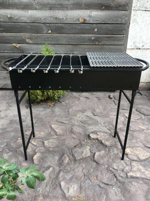 Мангал на 12 шампурів зі знімними ніжками 4 мм - фото 2 Мангал на 12 шампурів зі знімними ніжками 4 мм - фото 2