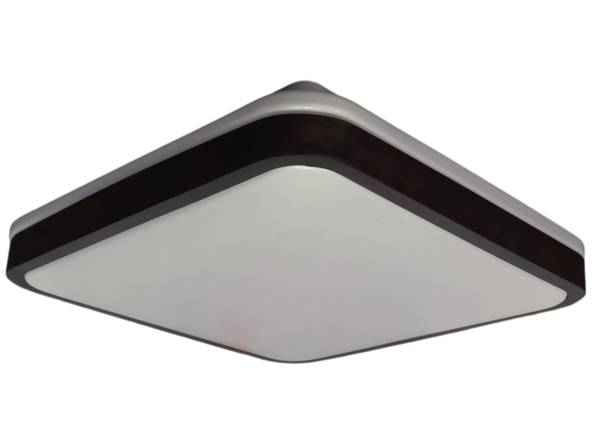 Светильник потолочный Vestum GLOW матовый 60W 3000К-6500К с ДУ 391х391х65 мм Махагон - фото 1 Светильник потолочный Vestum GLOW матовый 60W 3000К-6500К с ДУ 391х391х65 мм Махагон - фото 1