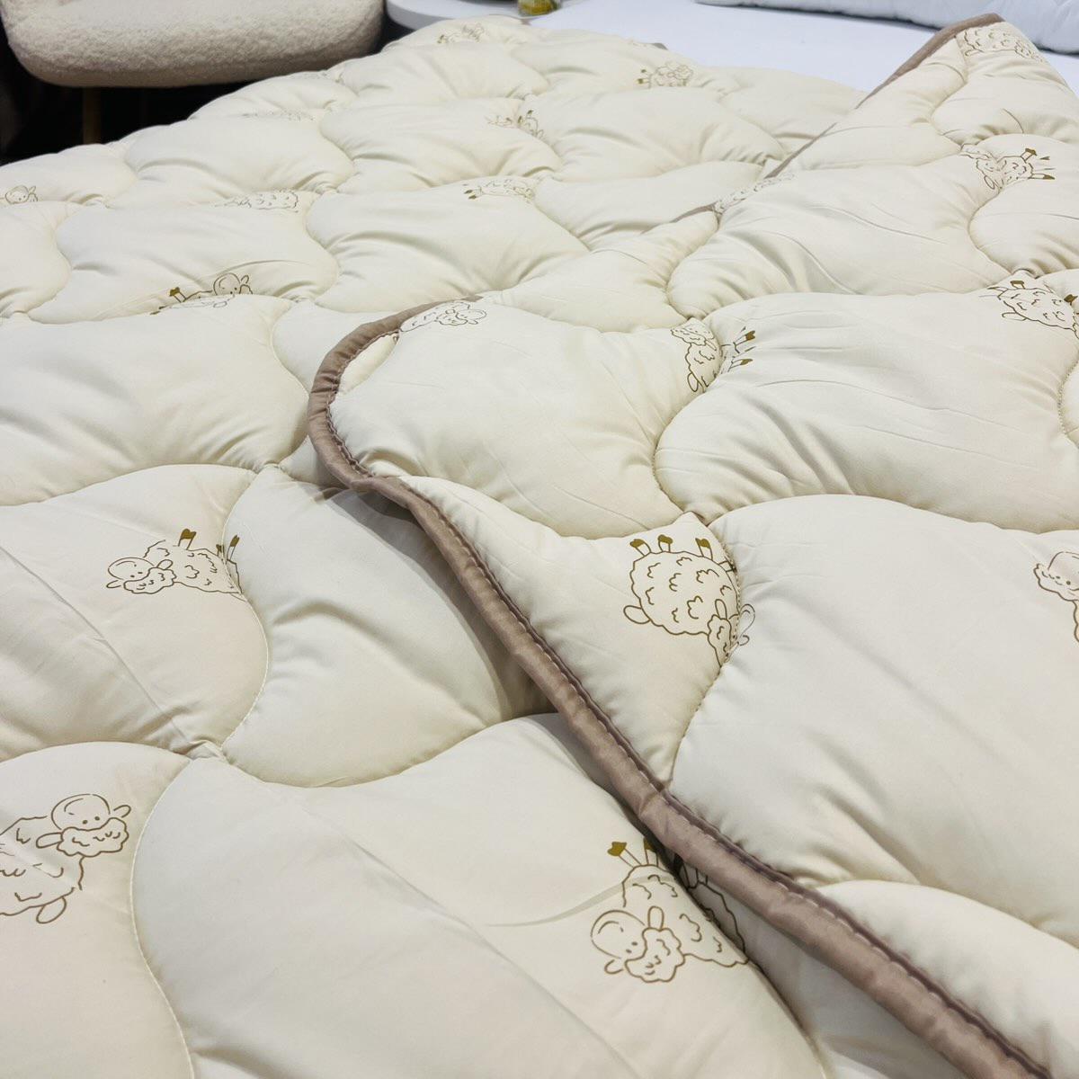 Ковдра зимова вовняна Wool Comfort євро 400 г/м2 200x215 см (Ковдра L1-3) - фото 5