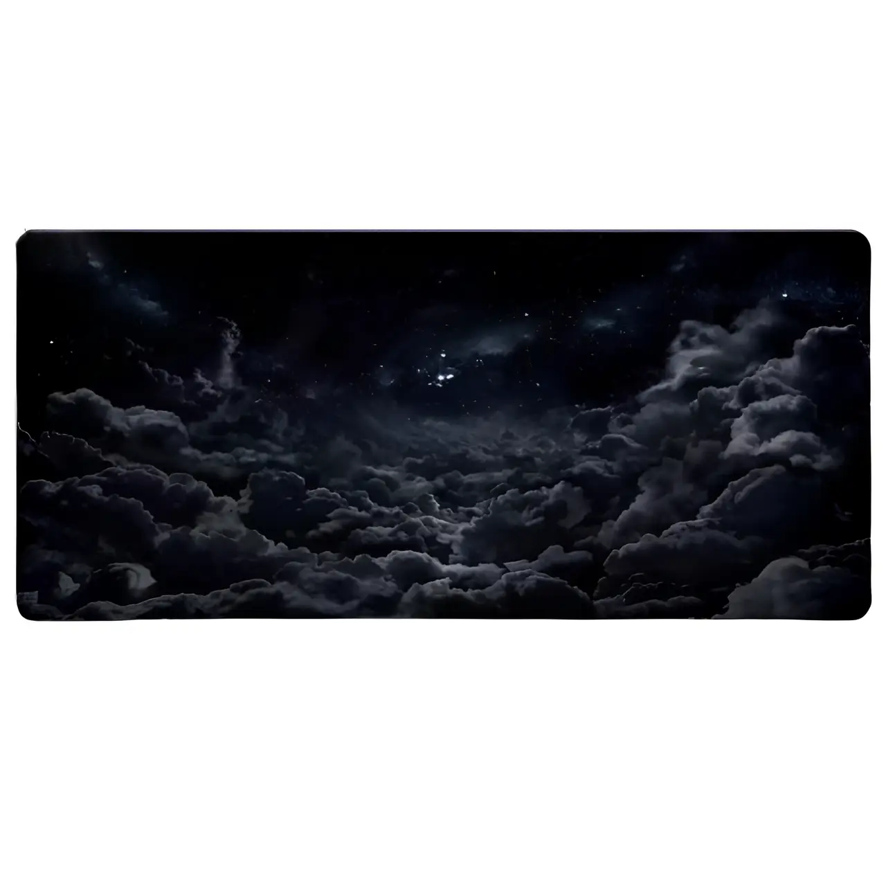 Коврик для мыши с гладкой текстурой Ночные облака 80x30 см