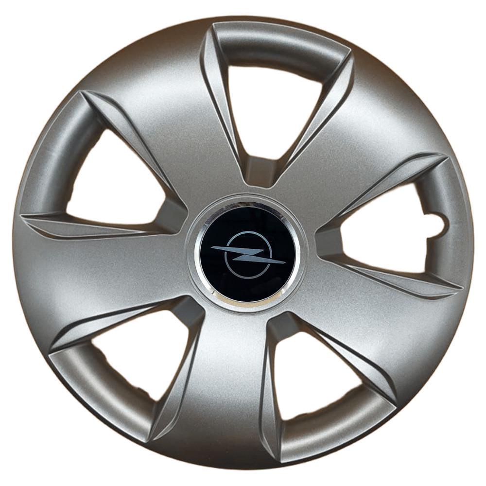 Колпаки SJS 102 с логотипом Opel NEW 4 шт. R13 Серебряный (2789080812)