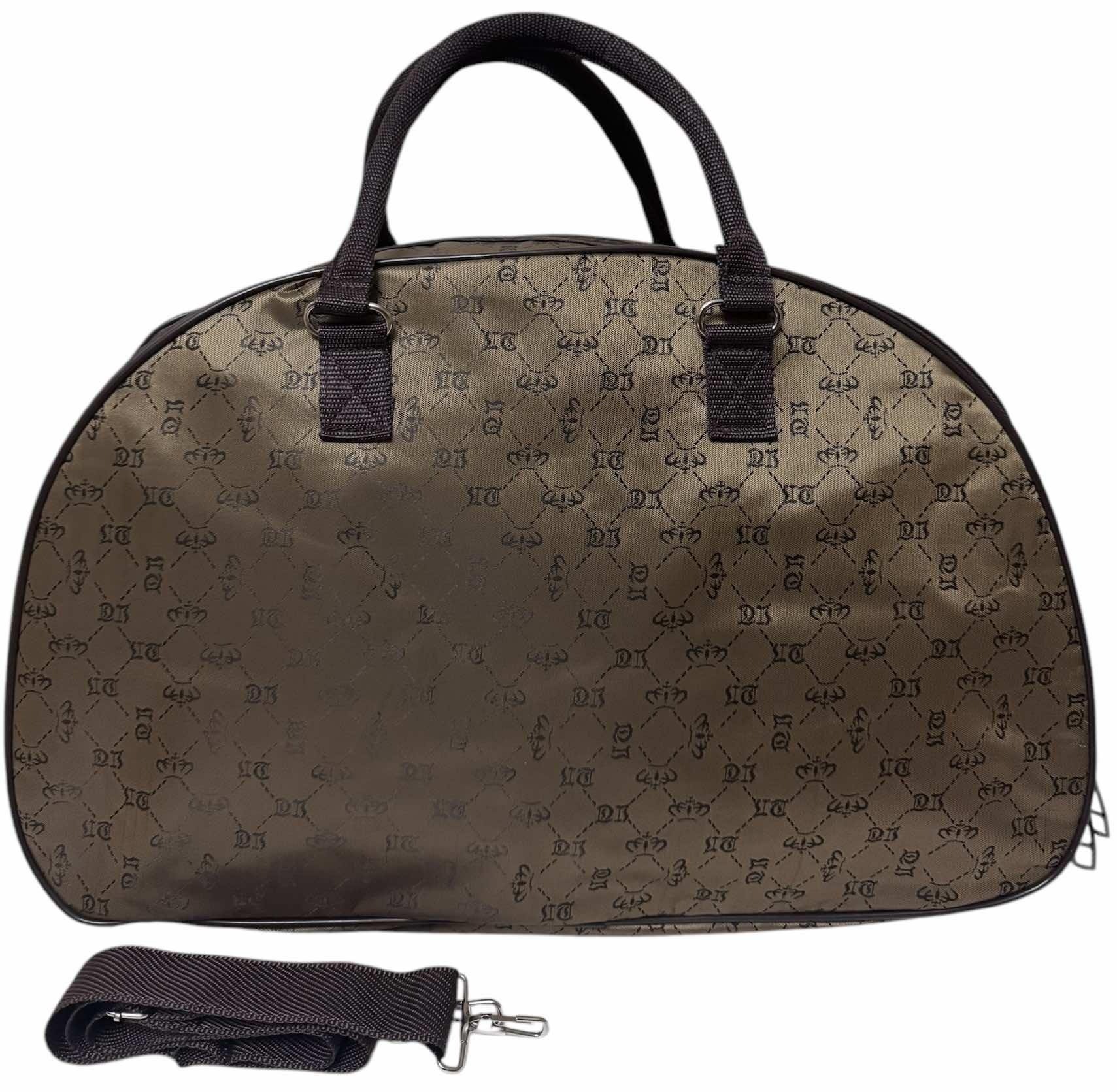 Сумка дорожная ручная кладь с длинным ремнем через плечо Коричневый (2546BB)