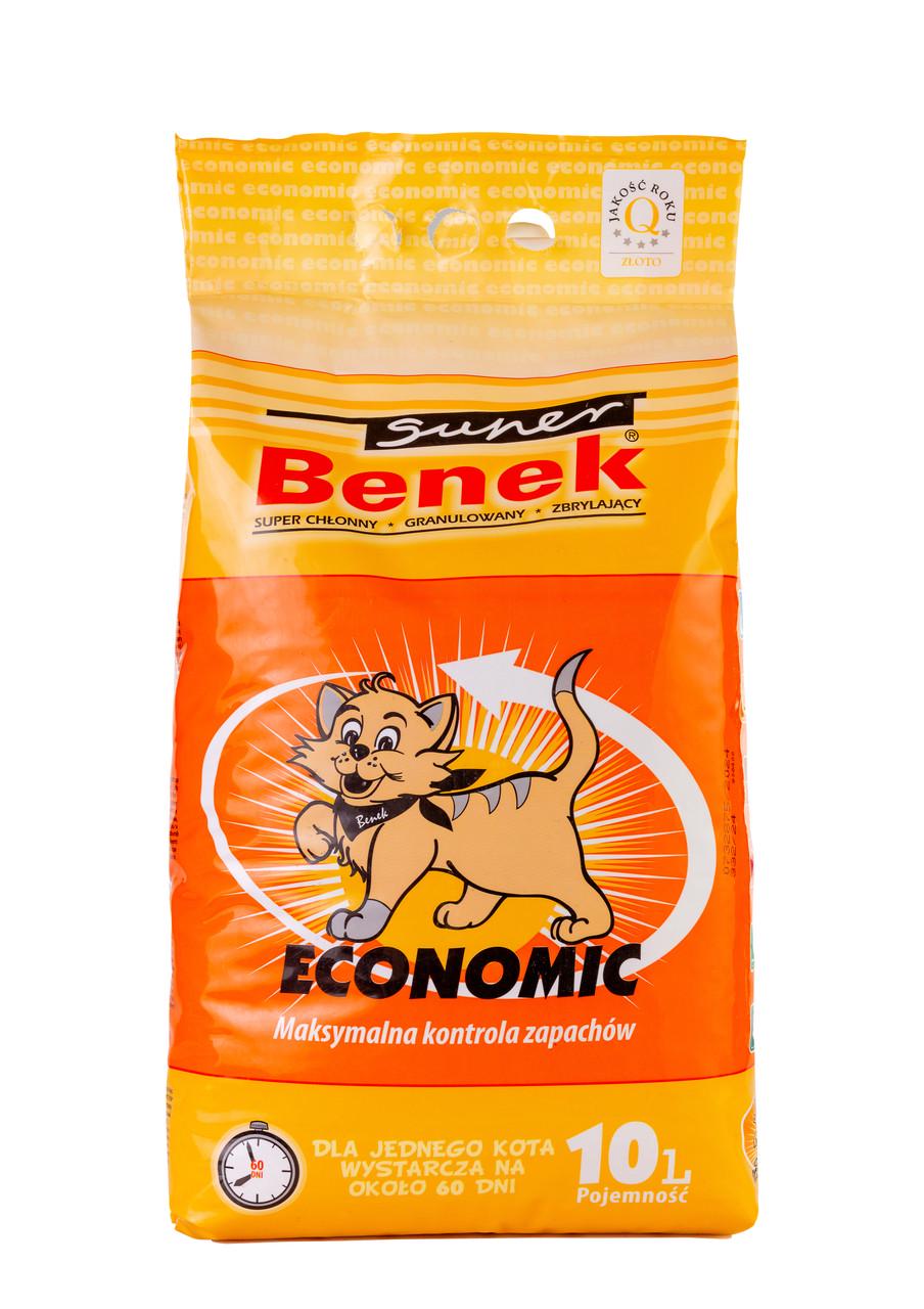 Наполнитель для лотков бентонитовый Super Benek 7013709 Экономик 10 л Наполнитель для лотков бентонитовый Super Benek 7013709 Экономик 10 л