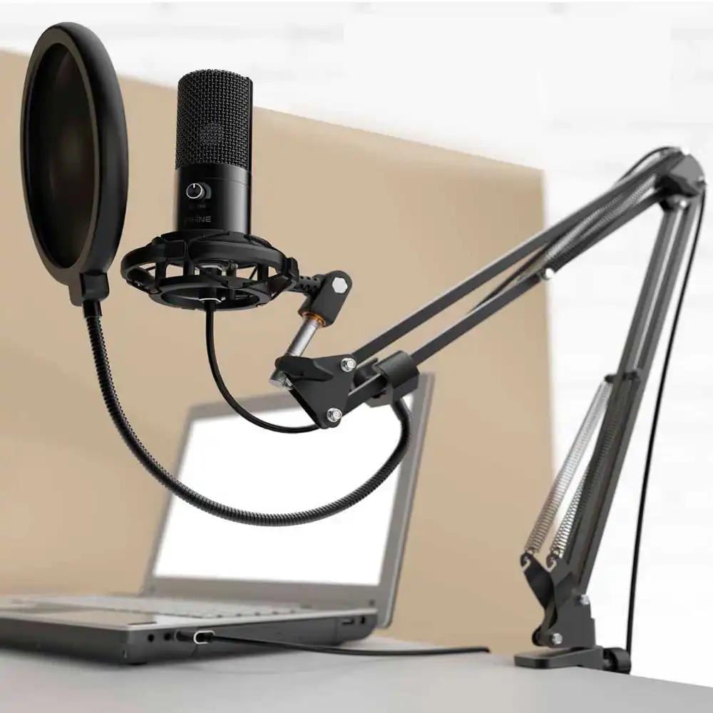 Микрофон конденсаторный FIFINE T669 USB кардиоидный Black (26816140) - фото 3 Микрофон конденсаторный FIFINE T669 USB кардиоидный Black (26816140) - фото 3