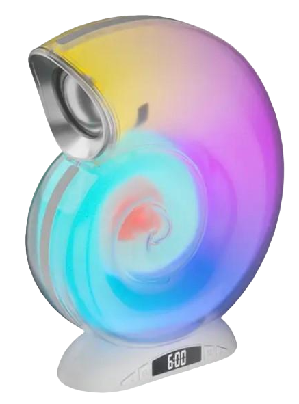 Настільна лампа Little Sea Shell L39 RGB з годинником та Bluetooth-колонкою (2134436826)