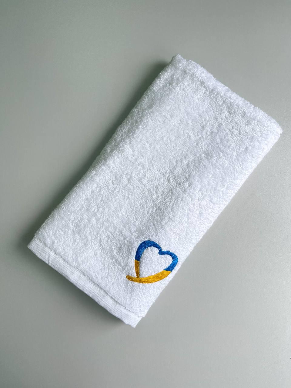 Полотенце махровое Сердечко 100% хлопок 50х90 см (8095140)