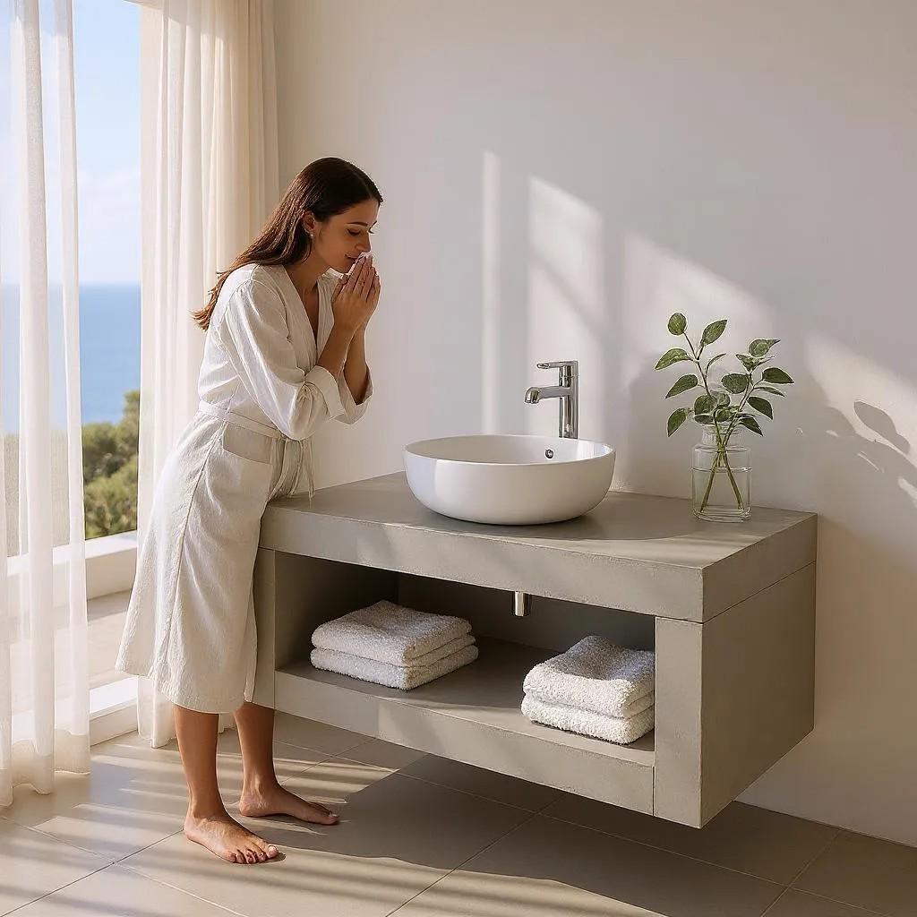 Тумба для ванной комнаты Лами 3297 tought 100 см Grey (2441) - фото 3 Тумба для ванной комнаты Лами 3297 tought 100 см Grey (2441) - фото 3