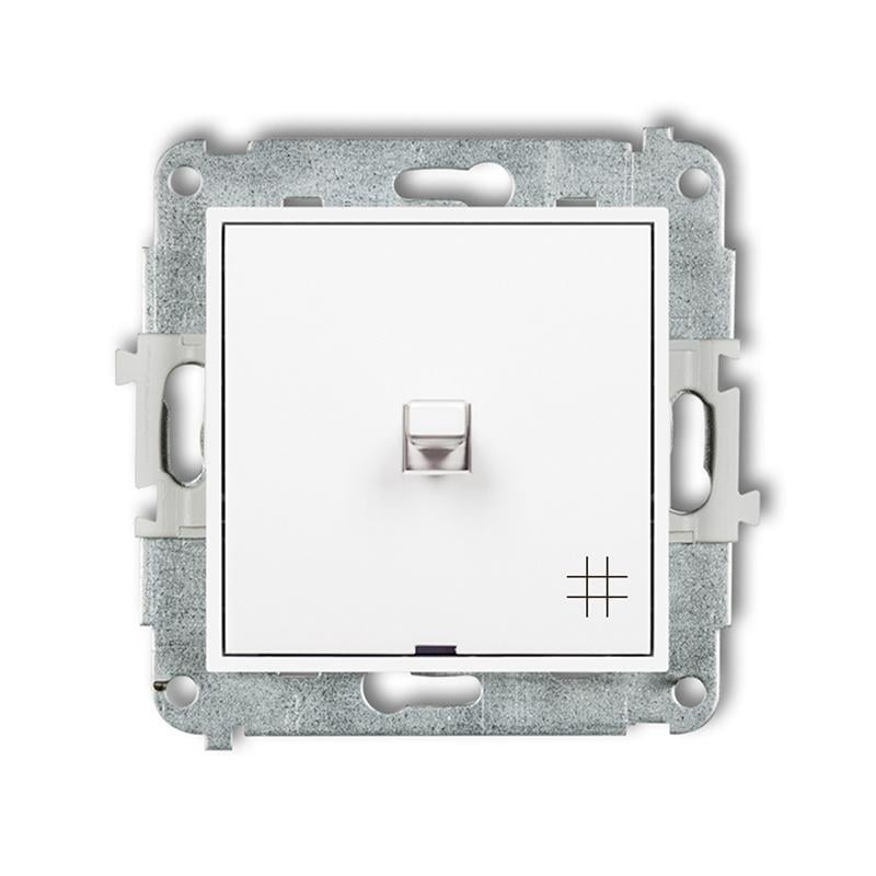 Выключатель 1-клавишный перекрестный Karlik Mini Белый (MWPUS-6)