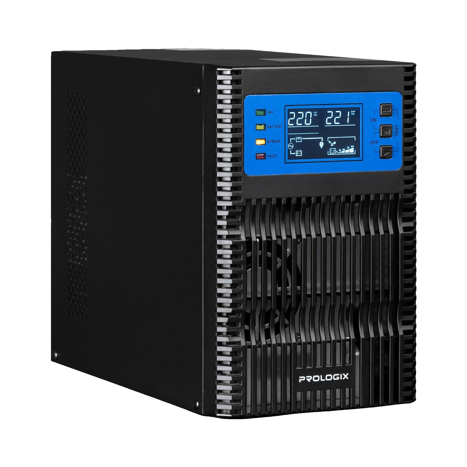 Источник бесперебойного питания PrologiX 1000VA 1000 Вт On-line USB Black (PLP1KS_online)