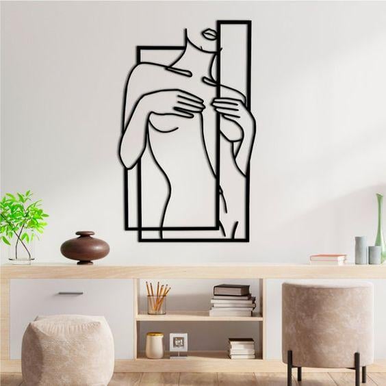 Картина деревянная панно GreenDecor 90х56 см