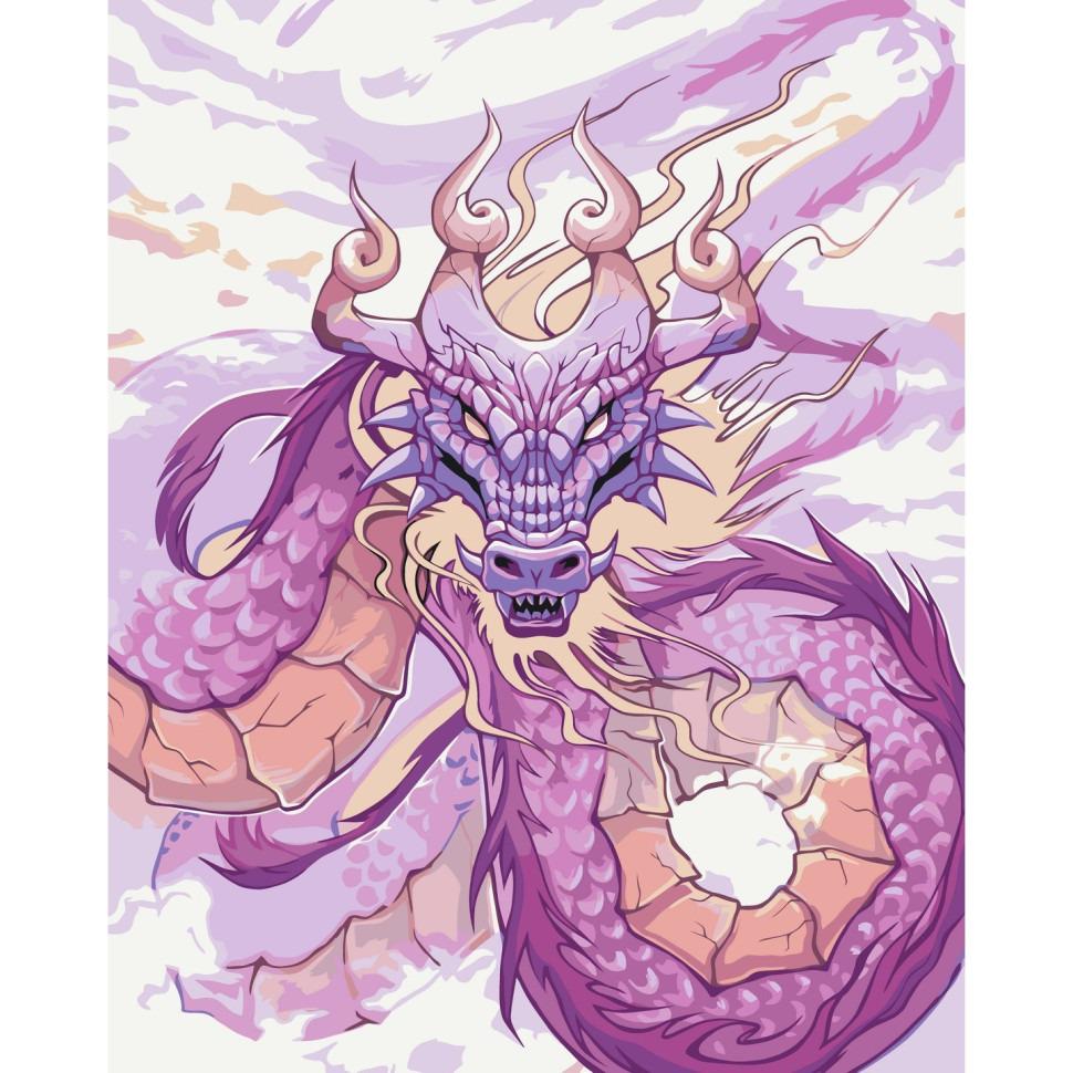 Картина по номерам ART CRAFT Фиолетовый дракон 40x50 см Разноцветный (PM-194-K-1205)