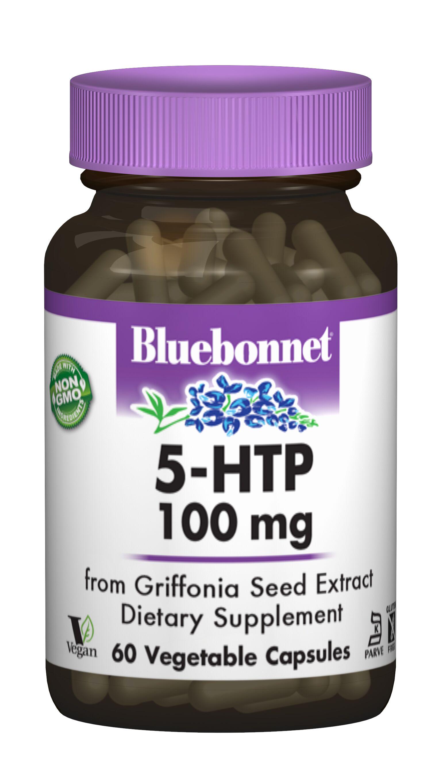 Гідрокситриптофан Bluebonnet Nutrition 5-HTP 100 мг 60 капсул (BLB0051)