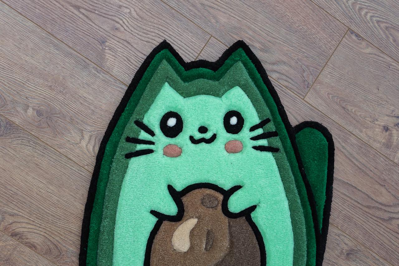 Килим ручної роботи АвоКотик 80x75 см - фото 6 Килим ручної роботи АвоКотик 80x75 см - фото 6