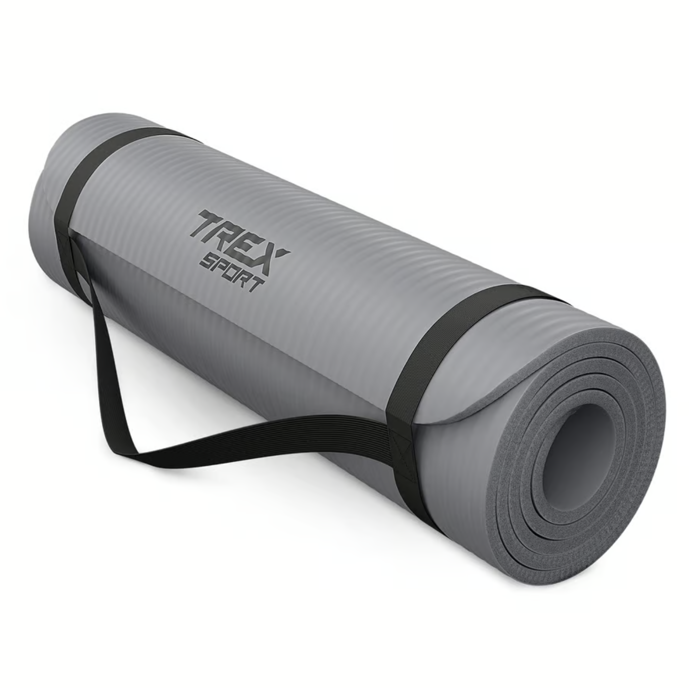 Коврик для йоги Trex Sport TX-018NGM NBR 180х60x1 см Серый (4596)