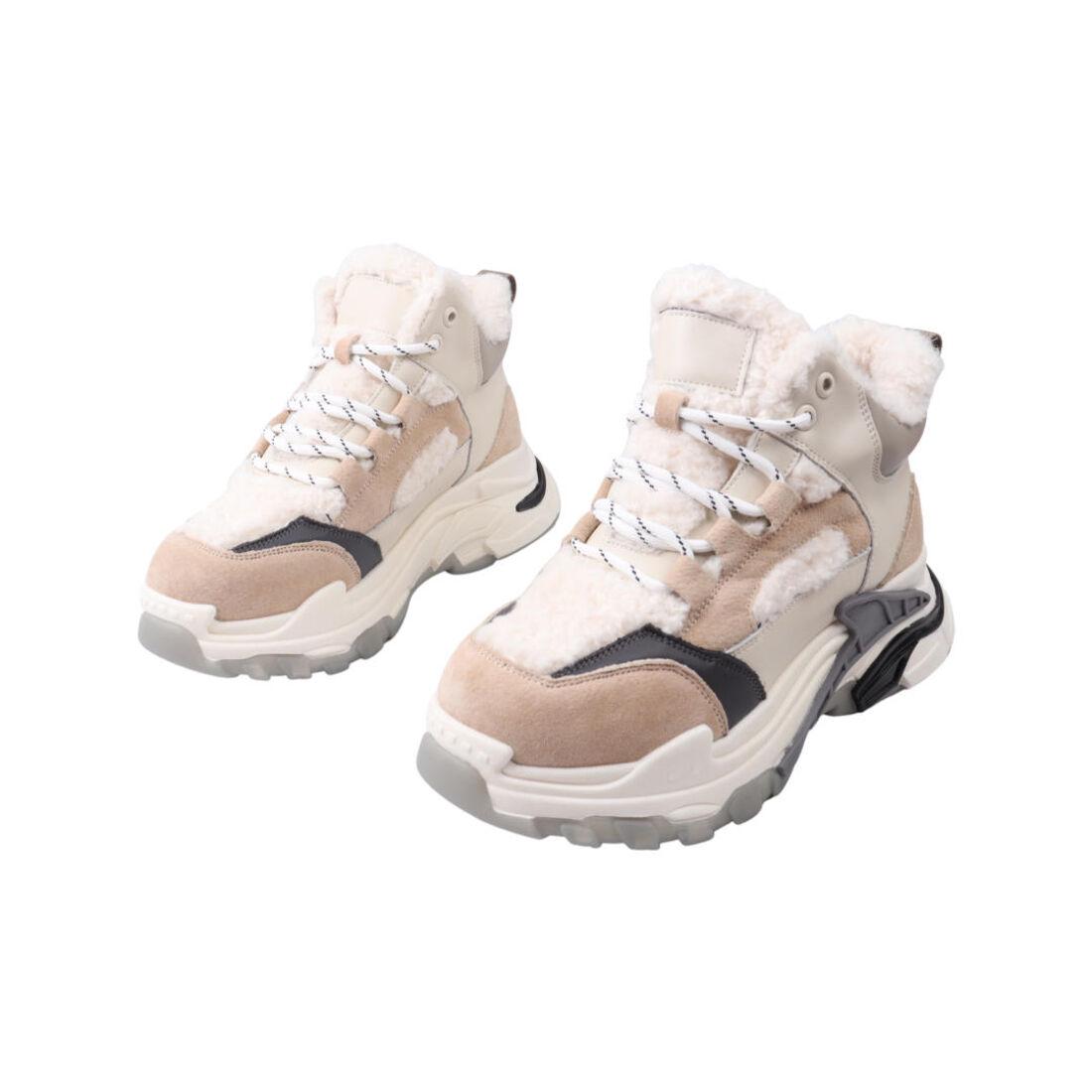 Кроссовки женские Gifanni из нубука р. 36 Бежевый (110-22ZKH) - фото 5