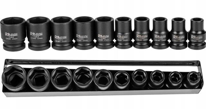 Набор головок ударных Richmann 10-24 мм 1/2" 10 шт. (C4020)