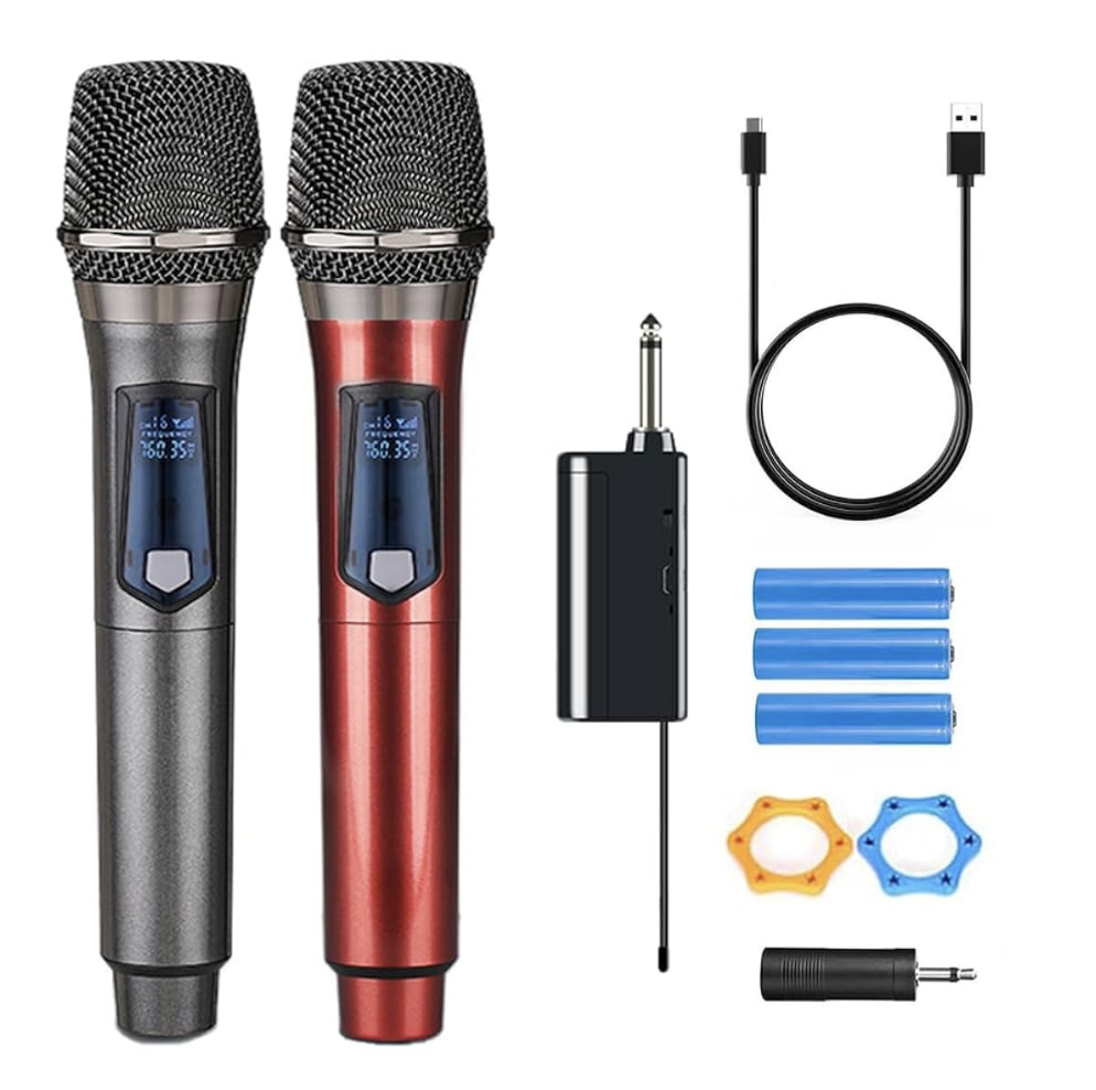 Комплект мікрофонів бездротових ручних для караоке 2 шт. (32131967)