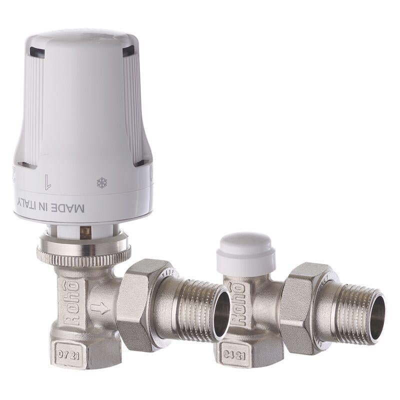 Комплект для подключения радиатора угловой Roho R5150-050K-1/2" (RO0116)